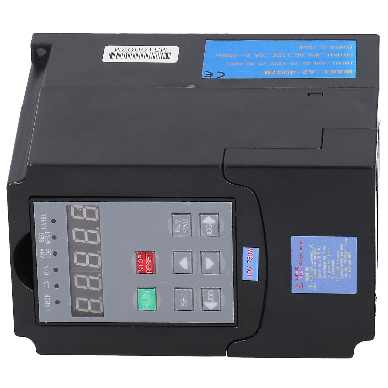 Variable Frequency Inverter A2-4007 0.75kW 140x115x80mm Plastic Shell