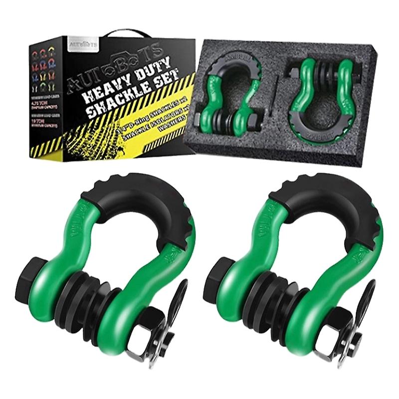 2 Pack Shackles 3/4 Inch D Ring Shackle  45,000lb Break Strength 