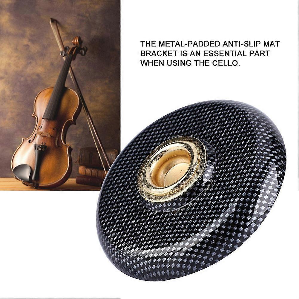 Durable Cello End Pin Stand Holder Pad 9.4x2x2cm Birdseye Maple