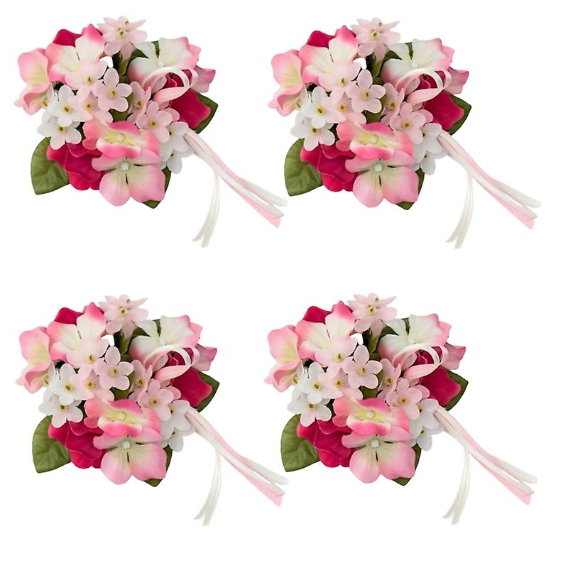 Light cuffs 4-pack for crown candles with flowers