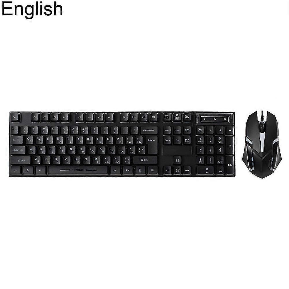 USB Wired Backlight Gaming Mechanical Keyboard Mouse Set Computer Accessory