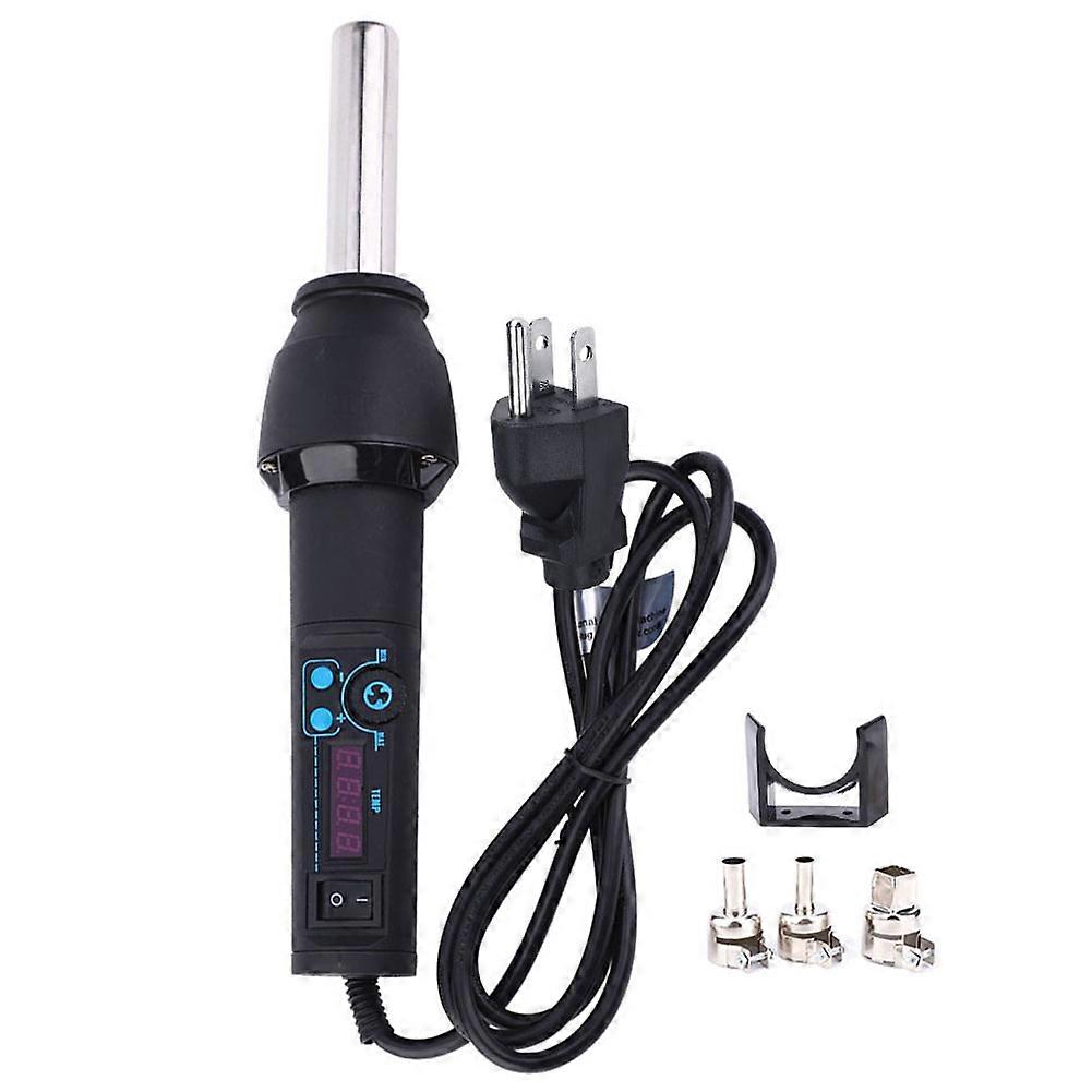 Digital Portable Hot Air Gun Hand Held Adjustable Electronic Welding Tools for Hardware(US Plug 110V )