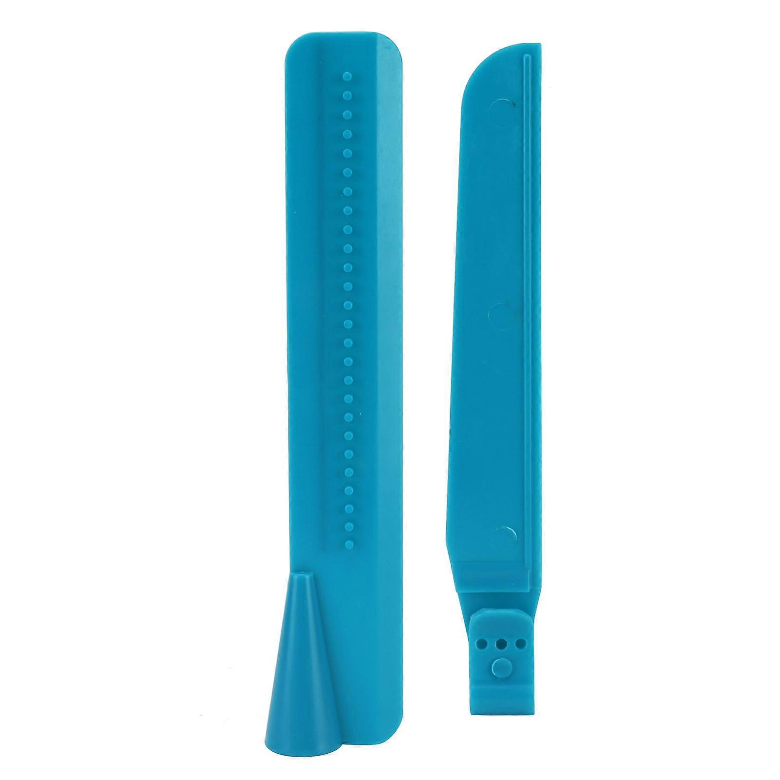 2Pcs/Set Adjustable Height Cream Scraper Small Cake Smoother Tool for Kitchen Home BakeryBlue