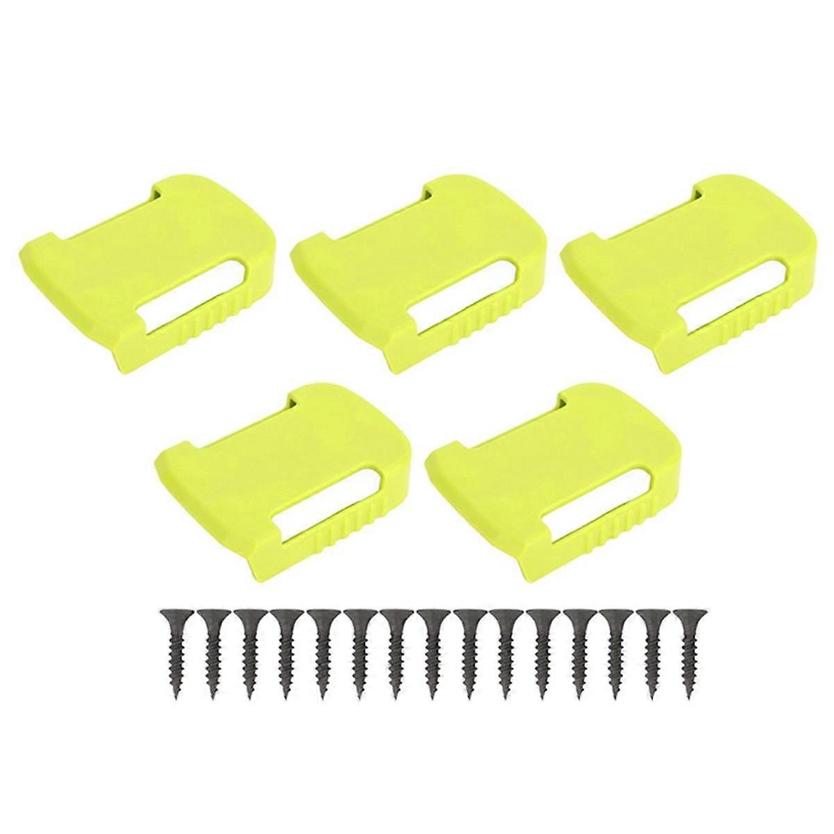 5Pcs Battery Storage Rack Case for 5pin 20V Battery Pylons Buckle Holder Wall Mount Dock Holder C
