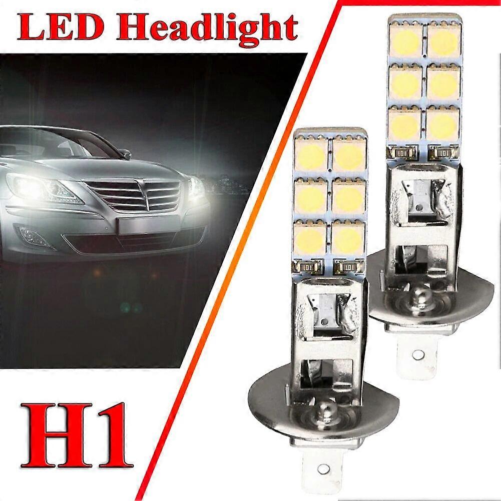 2PCS/Set Car Light H3 LED High Power LED Fog Light Day Running Light Bulb 5050 6000K Super Bright LED Auto Bulb Accessories ST1M512