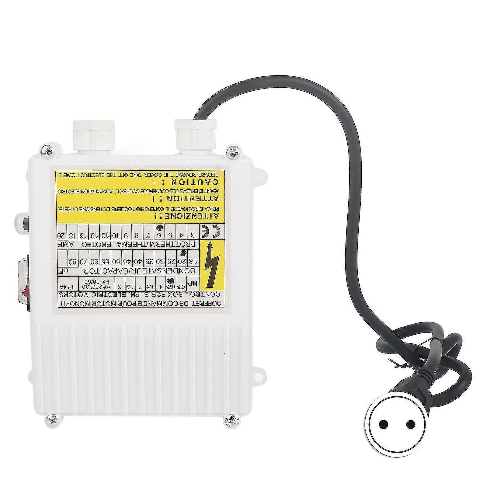 Pump Control Box Bulit In Thermal Protection Circuit Breaker Controller For Deep Well Submersible Household Suction Pumps
