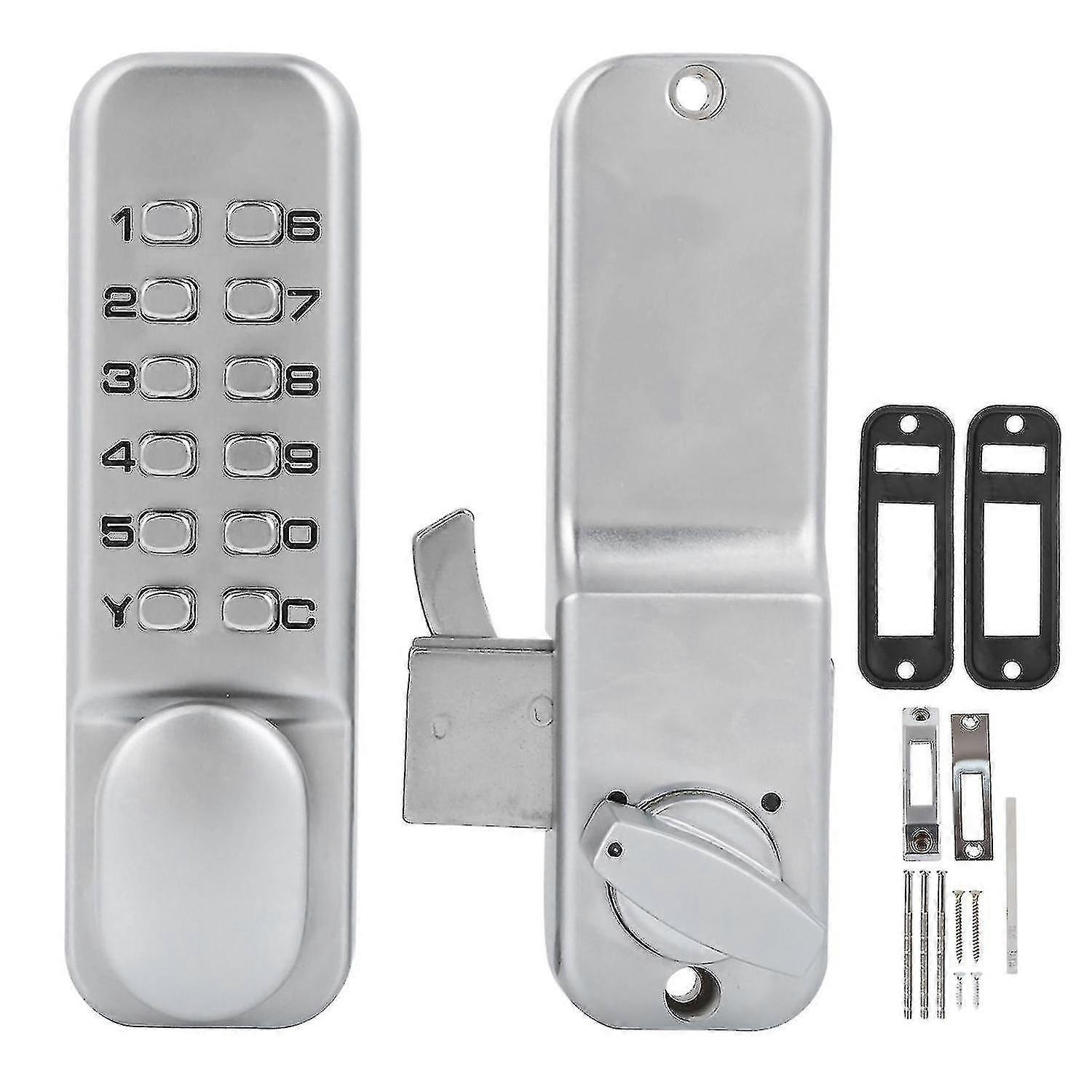 111 Digits Mechanical Combination Lock Sliding Door Keyless Access For Kitchen Office Balcony
