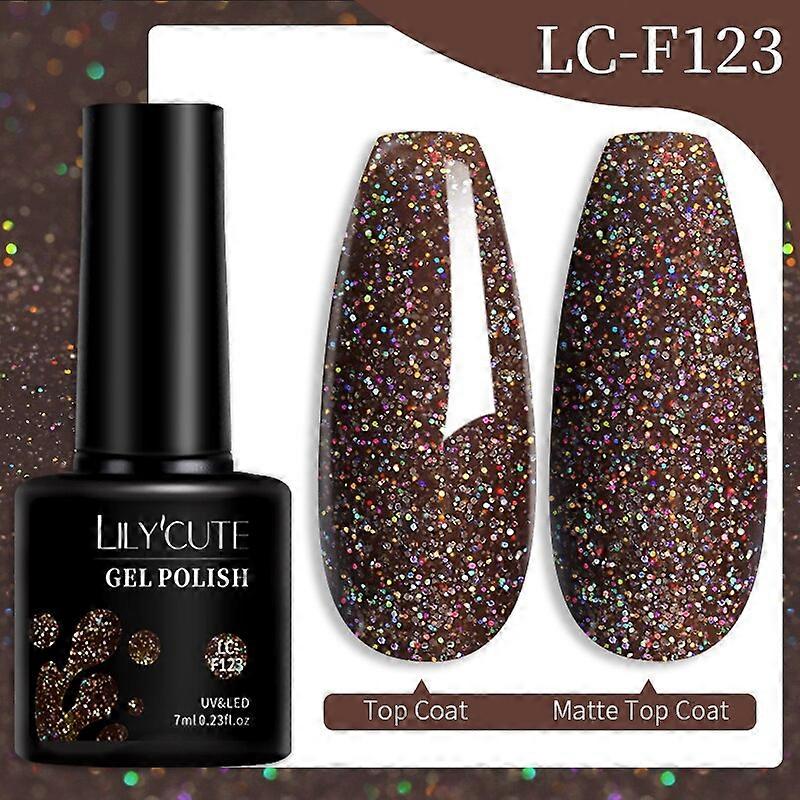 7ml Shell Thread Cat Magnetic Gel Nail Polish 3d Shiny Reflective Pearl Thread Pattern Cat Magnetic Soak Off Uv Gellc-f123