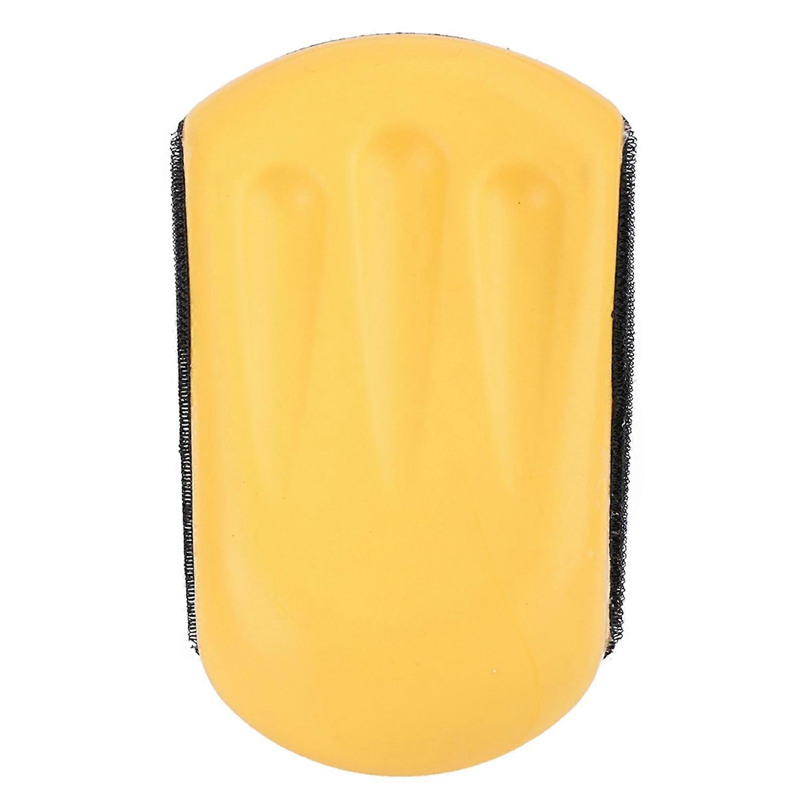 Sanding Block PU Foam Soft Elastic Hook Loop Design Moderate Size Ergonomic Manual Sander Tool for Polishing5in 125mm