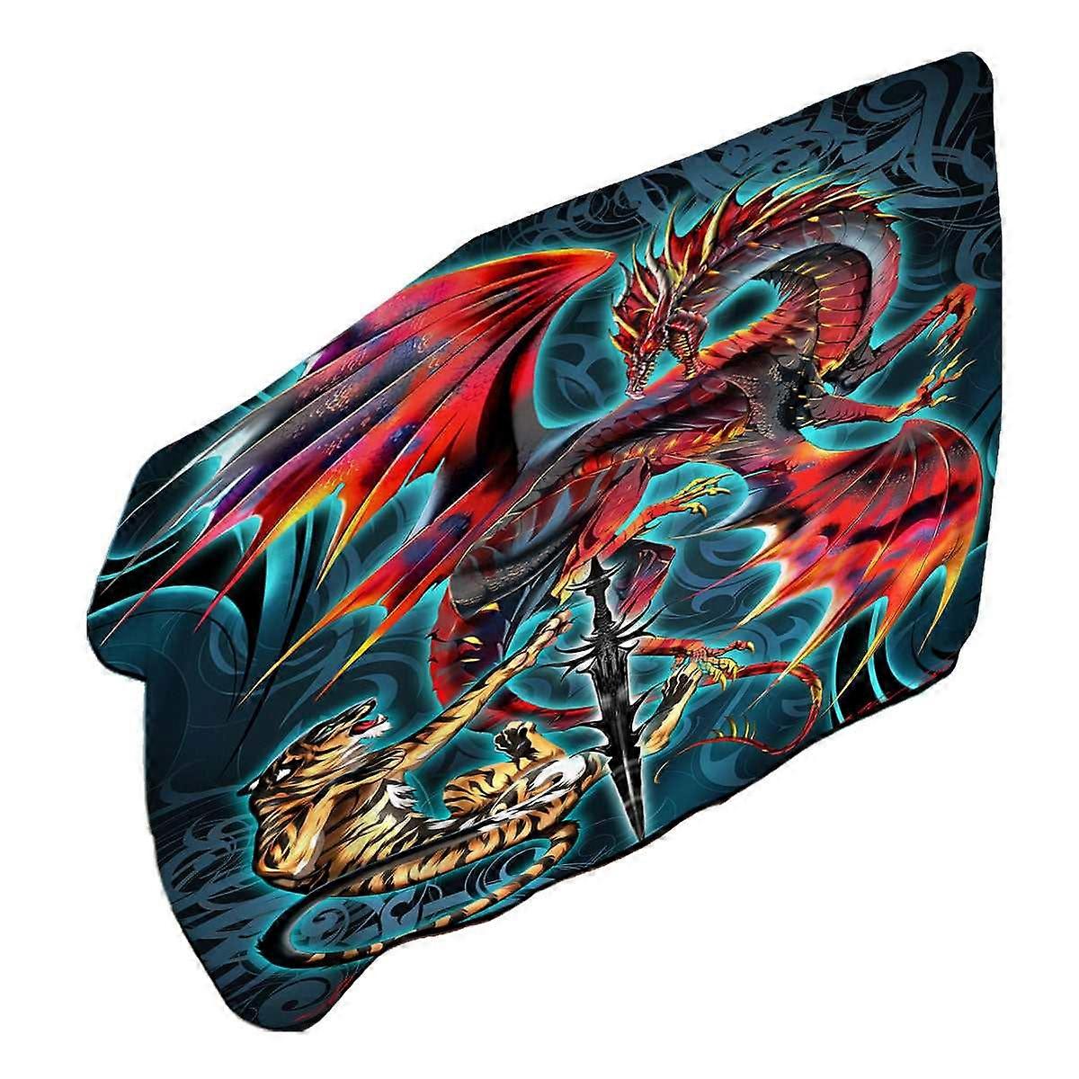 Cool Fantasy Sword Weapon Dragon Tiger Blade Microfiber Beach Towel