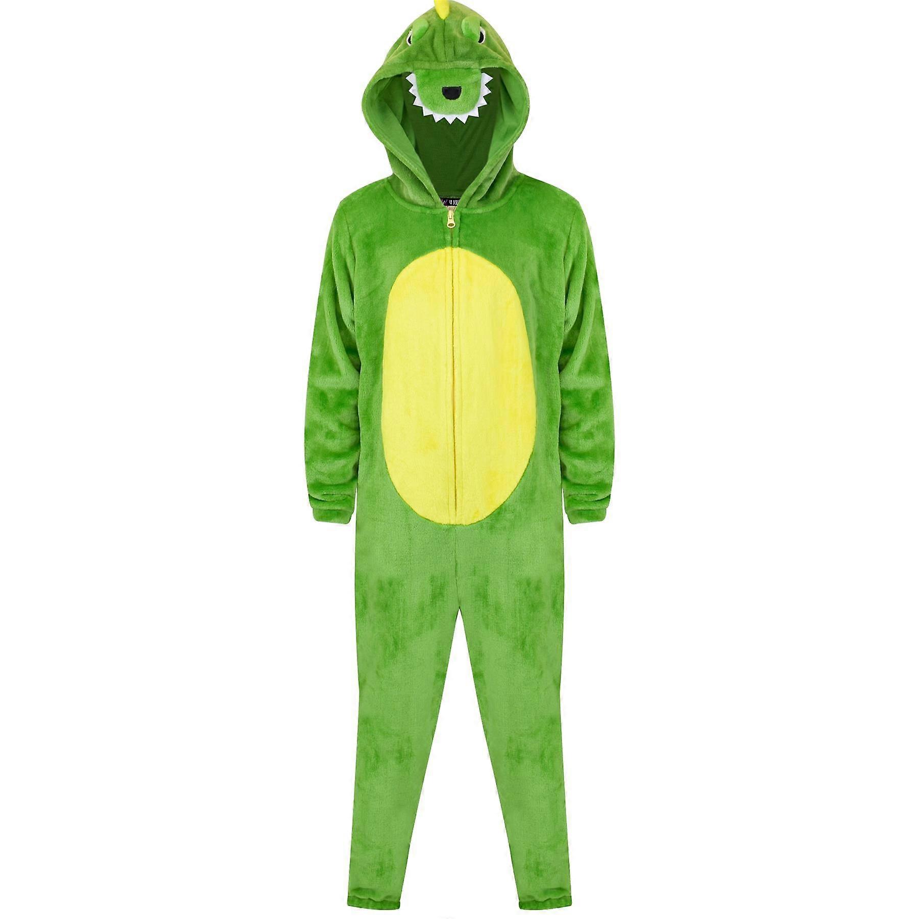 Unisex Crocodile Onesie Animal Face Jumpsuits Playsuit One Piece