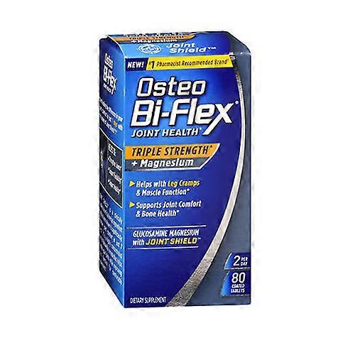 Nature's Bounty Osteo Bi-Flex Joint Health Triple Strength + Magnesium Coated, 80 Tabs (Pack of 1)