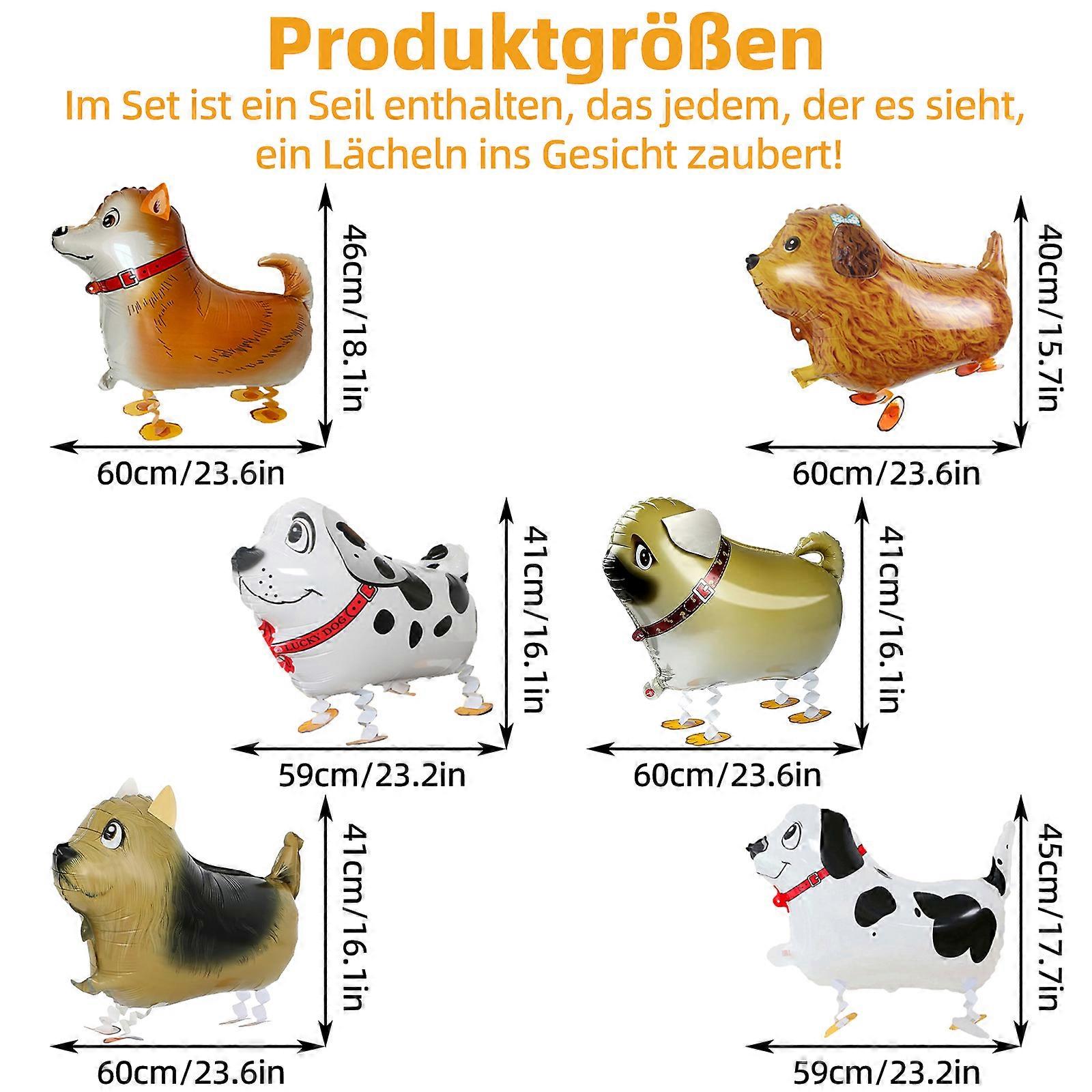 6pcs Walking Puppy Foil BalloonNEW3