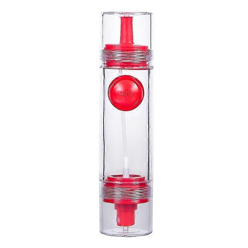 2-way Push-type Leak-proof Oil Bottle Seasoning Jar Multi-purpose Kitchen Tool (red)