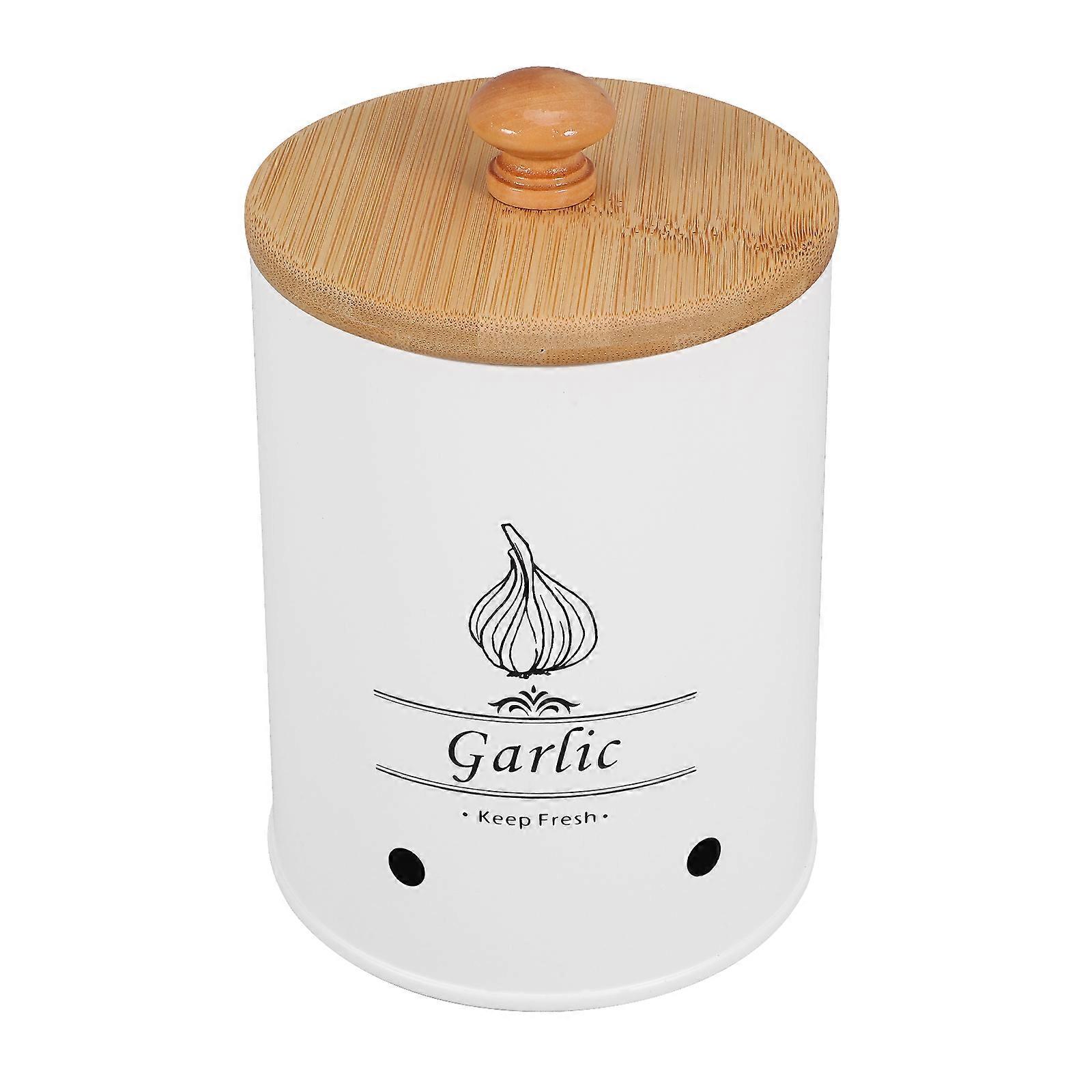Kitchen Garlic Holder Garlic Ginger Keeper Multi-functional Onion Holder with Lid