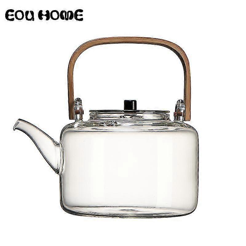 heat resistant proof boiled teapot teapots bamboo glass