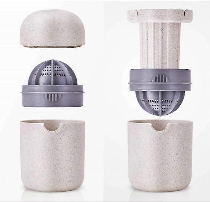 Manual Juicer Citrus Lemon Orange Hand Squeezer Hand Juicer Citrus Squeezer Manual Hand Juicer Lid Rotation Press Anti-slip Reamer With Strainer And C