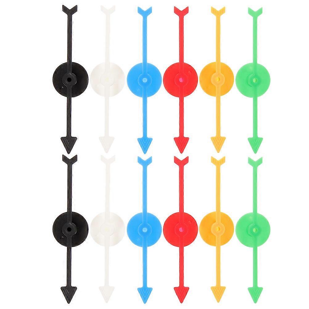 12Pcs Board Game Arrow Spinners Plastic Spinners Game Arrow Replacement Pieces