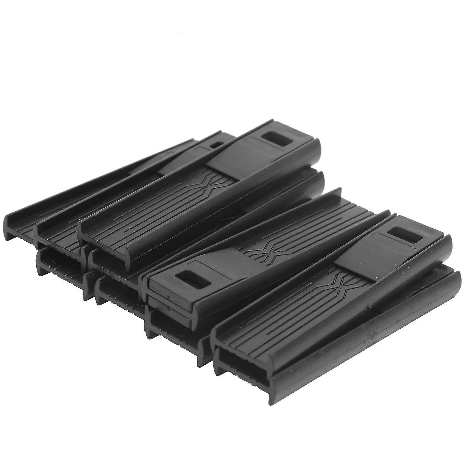 10Pcs Alto καλάμι κλιπ μαύρο πλαστικό υψηλής σκληρότητας σαξόφωνο κλαρινέτο εξαρτήματα