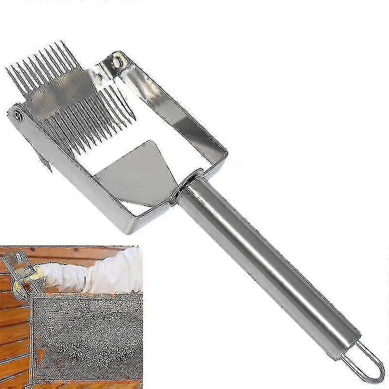Stainless Steel Honey Scraper Tool Multi-function Double-head Honey Scraper(1pcs,sliver)