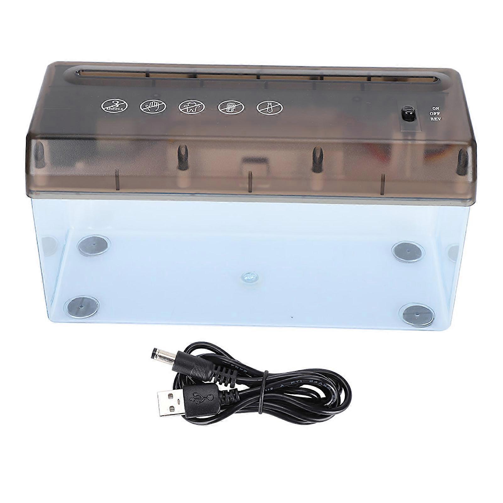 Mini Paper Shredder Desktop Non Slip Silicone Pad USB Office Electric Small A4 Paper Shredder YEMAA