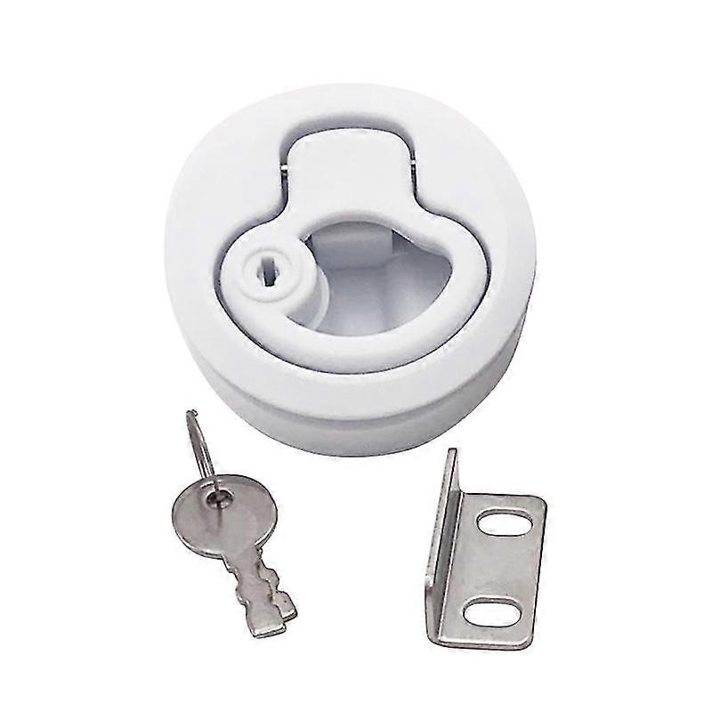 Lift Handle Flush Mount Hatch Flush Pull Latch Marine Key Door Locking Accessory With 2 Keys For Boat Marine