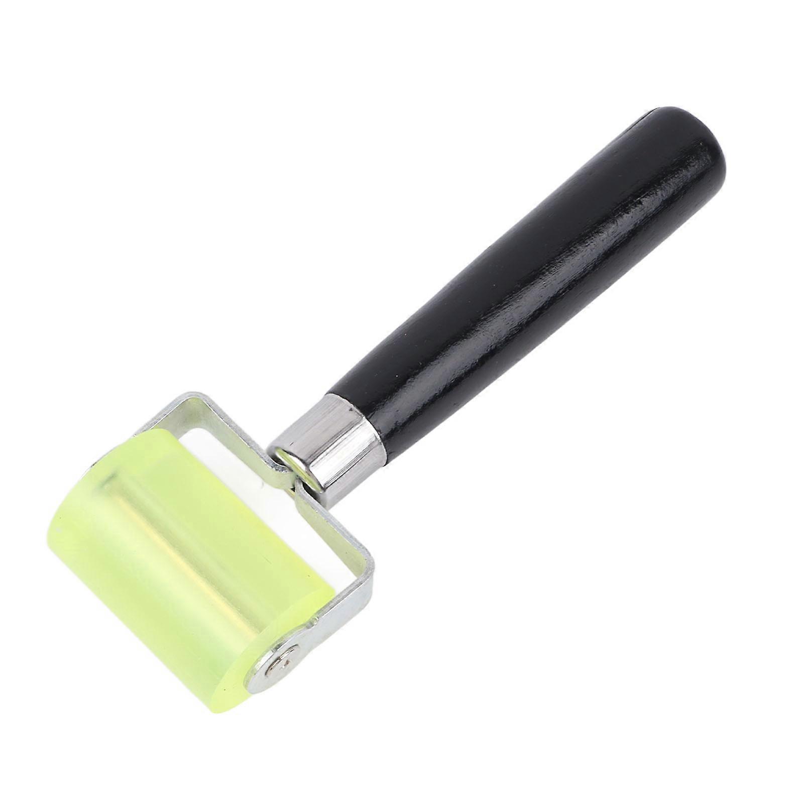 Silicone Seam Roller Approx 2in Easy Operation Durable Portable Smoothing Handle Wallpaper Roller for Leather Craft