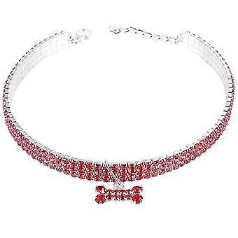 1pcs Kristall Hundehalsband
