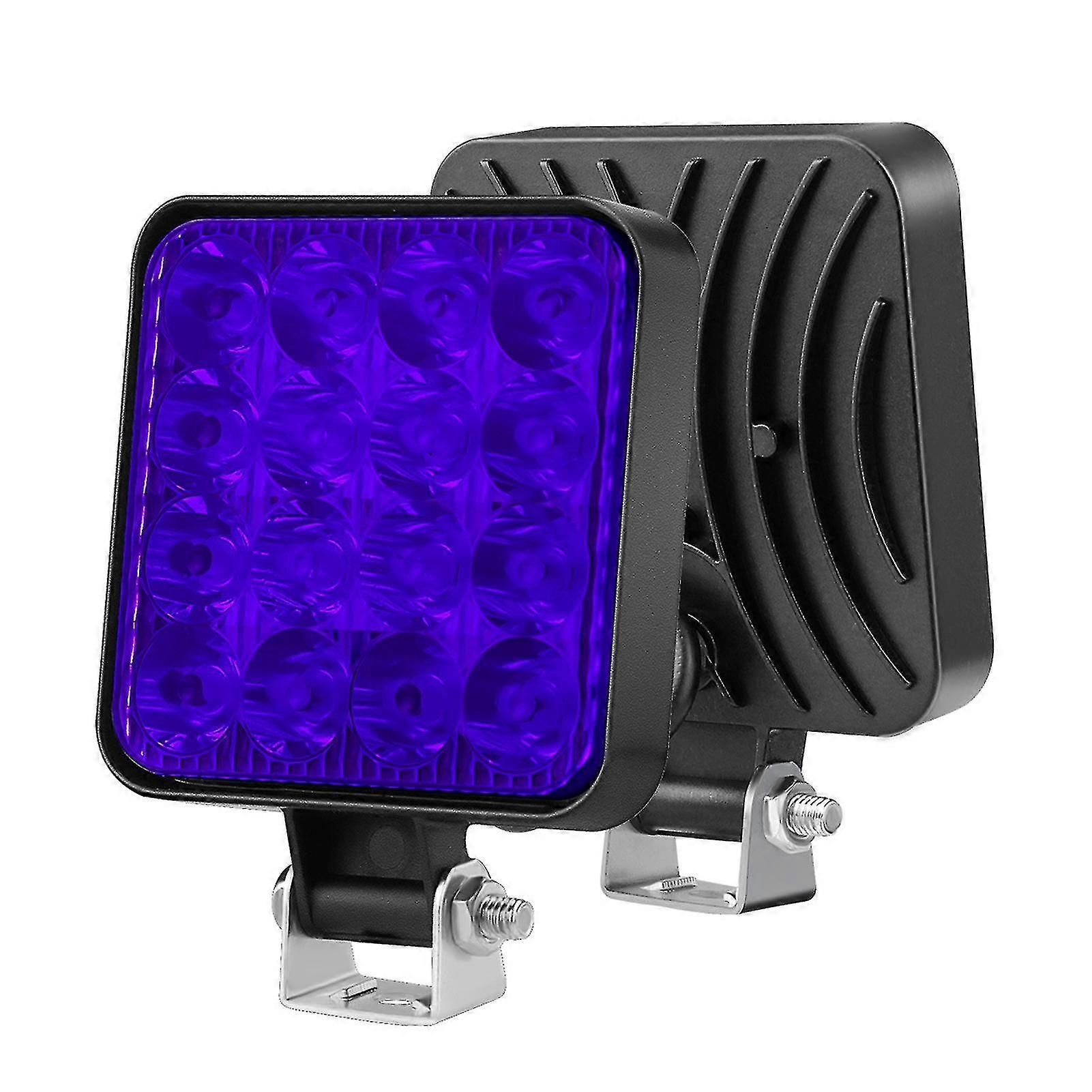 Car Truck Square With Bracket Easy Install 6500k Off Road Driving LED Work Light