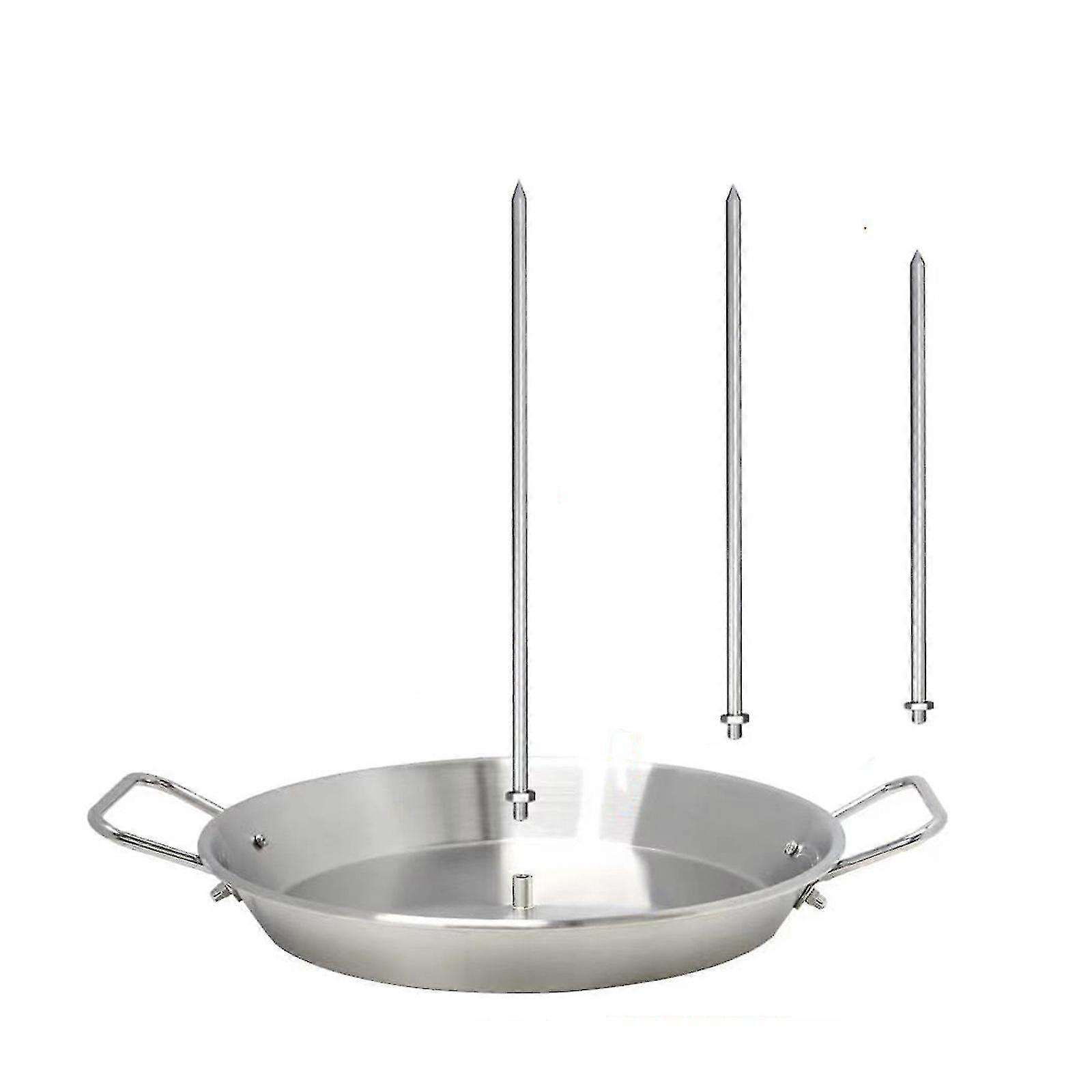 Vertical Cooking Stand Gyros Bbq Grilling Accessory With 3 Removable Spikes