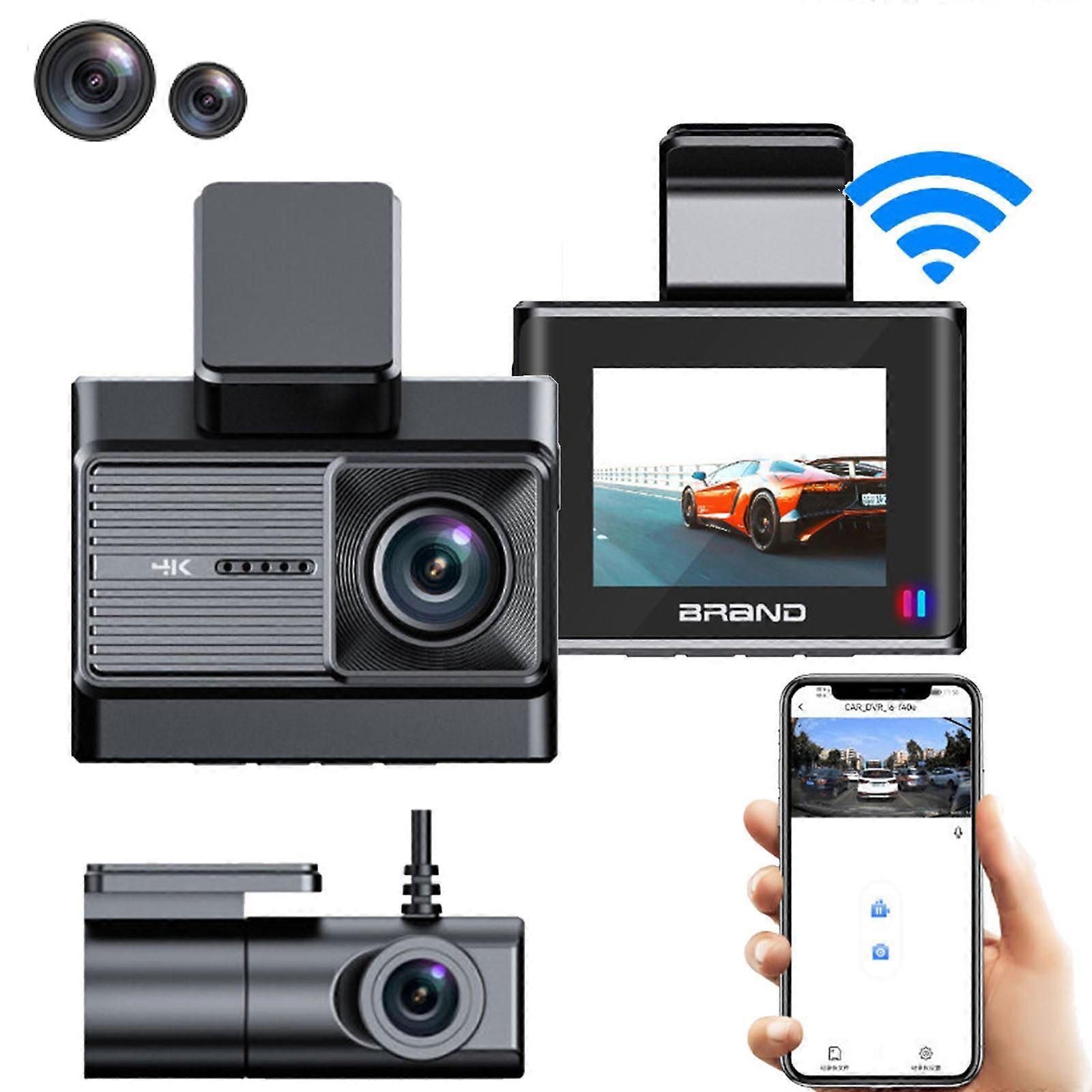 Dash Cam 4k Front And 1080P Rear Dash Camera For Car Viofo Wide Inside 1080P Dashcams For Dars Damera Super Night With WiFi GPS Driving Recorder Flye2