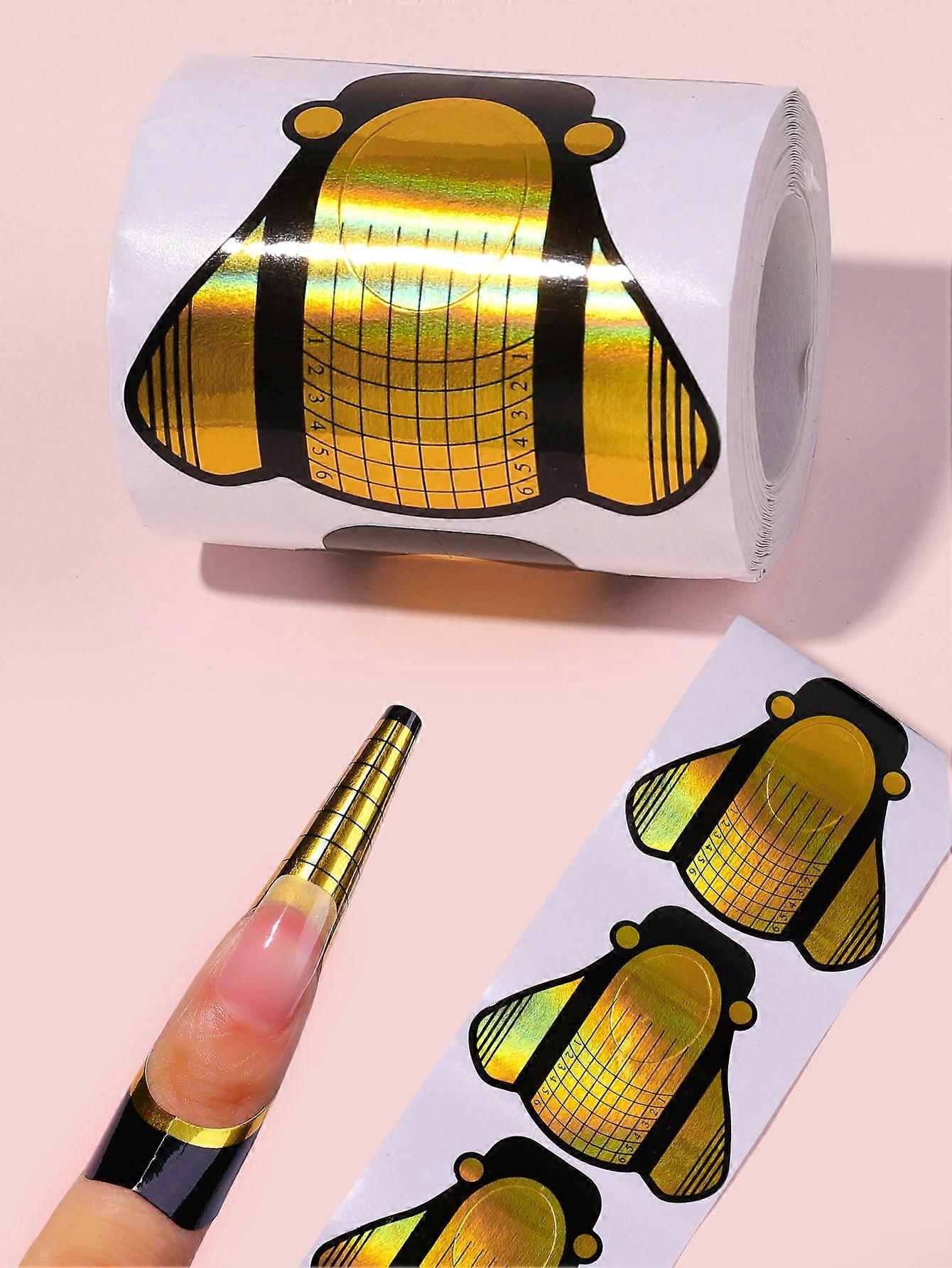 Redkid 100pcs Nail Extension Guide Paper Form Multicolor