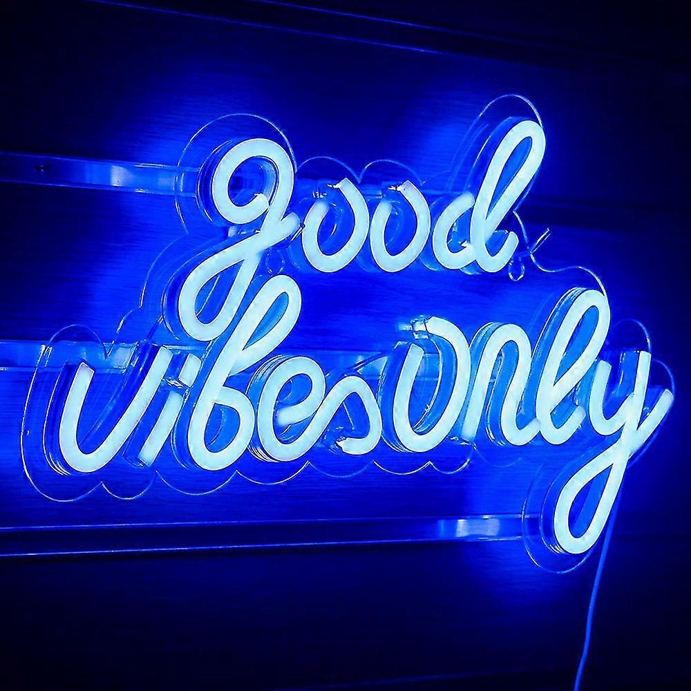 Good Vibes Nur Licht Werbung Led Wort Licht Zeichen Neon Licht Acryl Buchstaben Led Neon Zeichen Fr Schlafzimmer Wand Bar Party Dekor Licht Zeichen