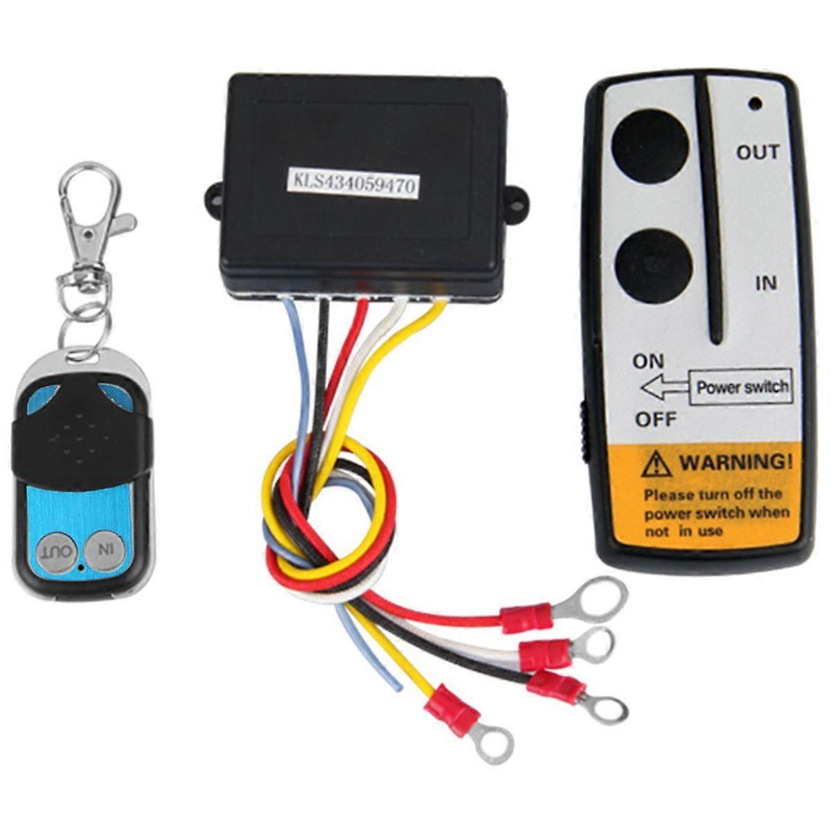12V 12Volt 50ft Winch Wireless Remote Control Set