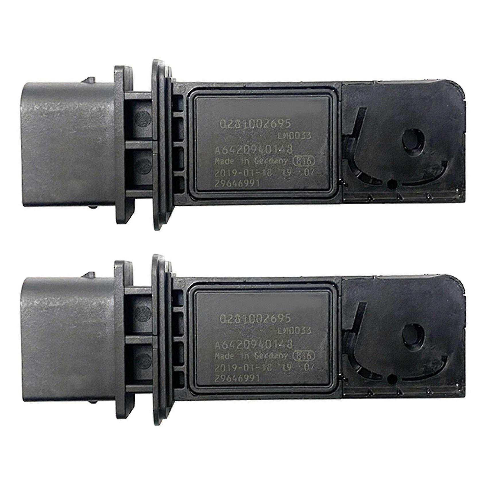 2X Sensore di flusso d'aria per auto Sensore di massa 0281002695 A6420940148 per