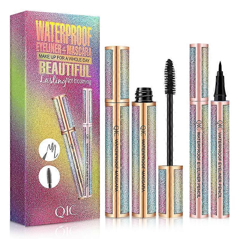 Mascara Eyeliner Set Waterproof Sweatproof Volume Eyelash Primer