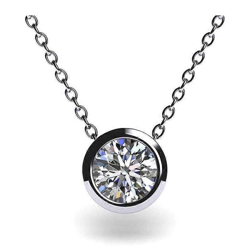 Clavicle Chain With Geometric Round Bubble Pendant