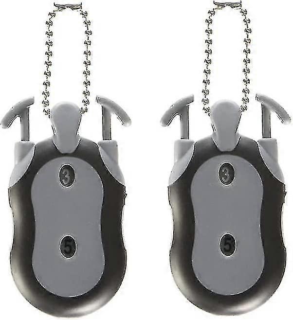 Golf Score Counter Golf Stroke Counter 2-in-1 Dual Dial Handheld Clicker Counter For Counting And Golf Scoring (grey 2pcs)