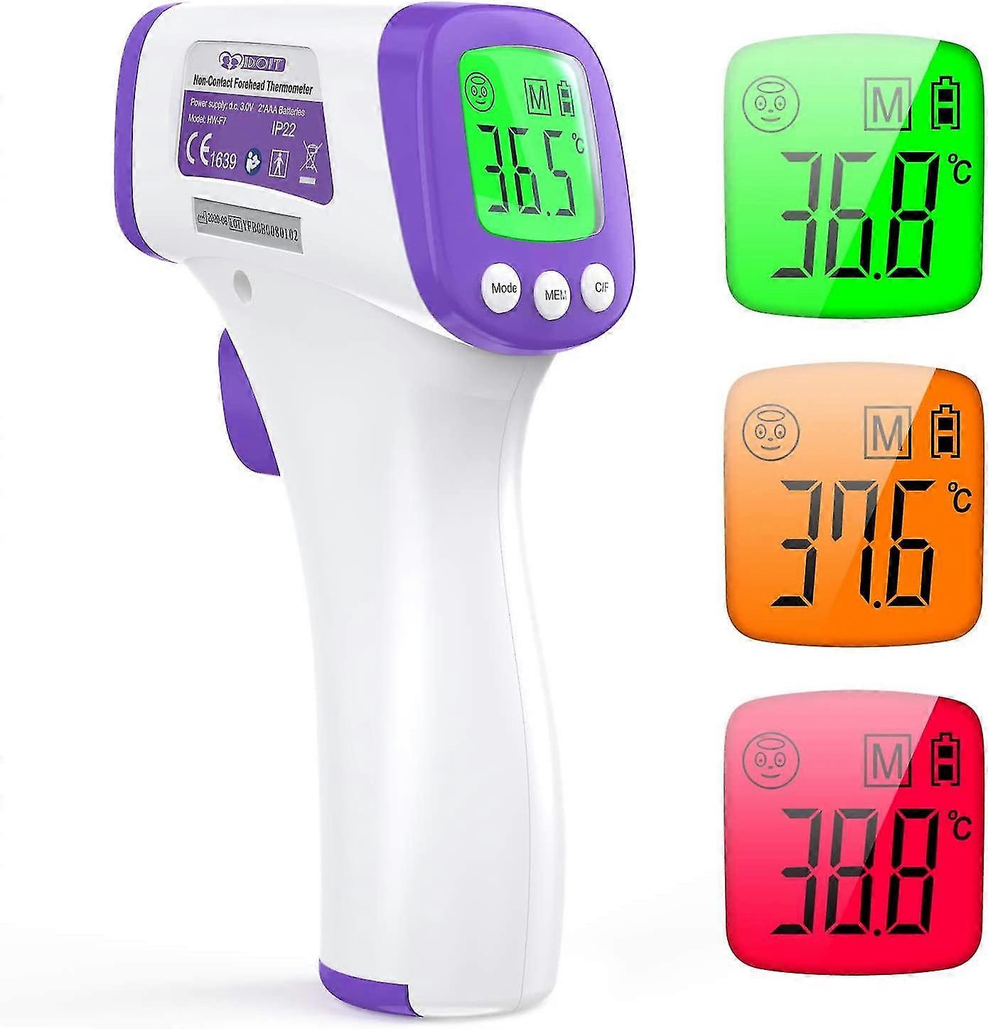 Forehead Thermometer Infrared Adult Thermometer, Non-contact Thermometer, Lcd Display, Memory Function, Infrared Thermometer For Child, Adult, Object