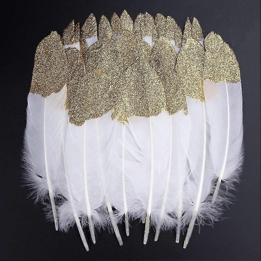 40 Pices Dcorations De Plumes Imprgnes De Platine Parfaites Pour Les Vtements, Les Chapeaux, Les Ftes De Dcoration D'intrieur, Les Anniversaires De Ma