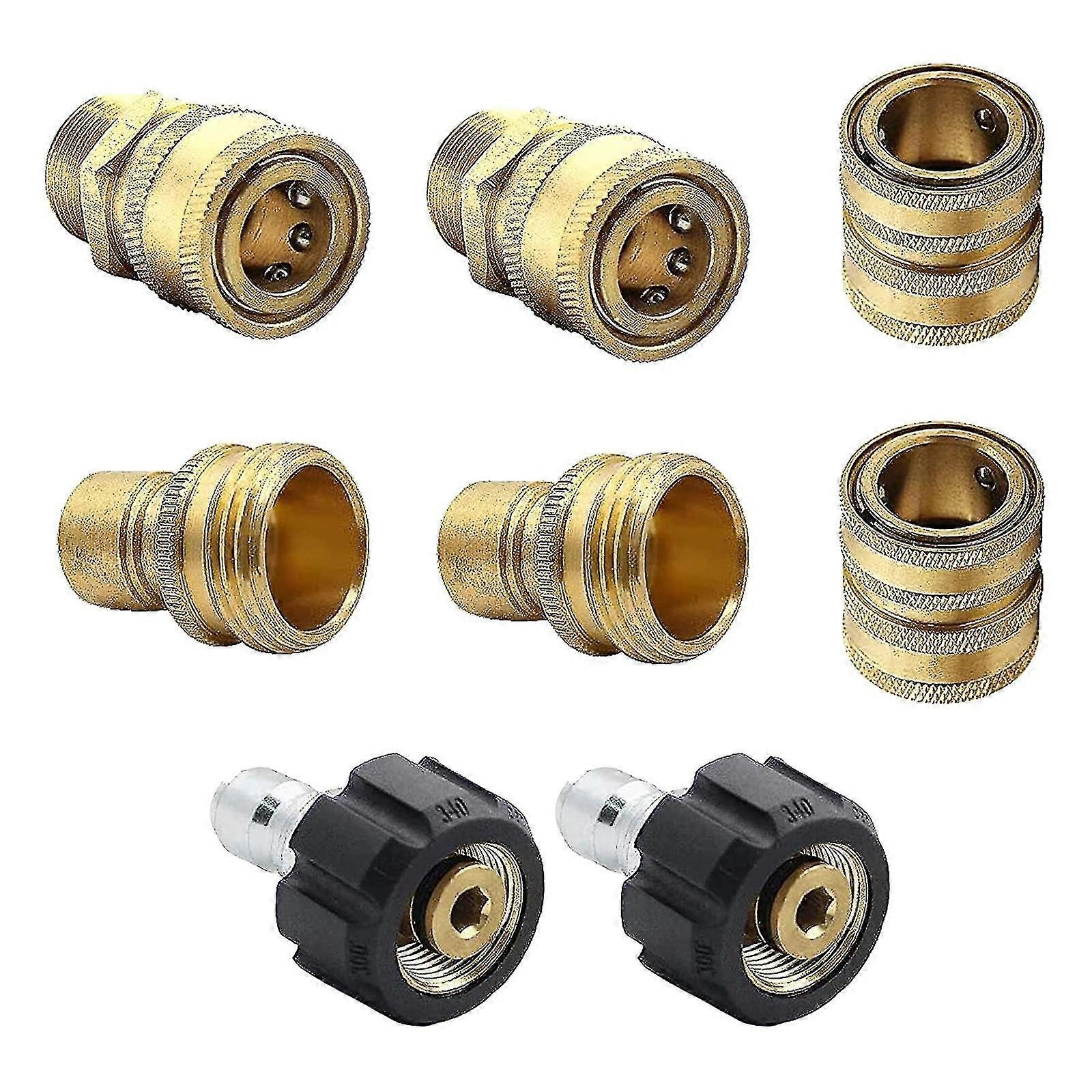 3/8'' 3/4'' Quick Connect Kit Copper Nozzle Rustproof Pressure Washer Adapter