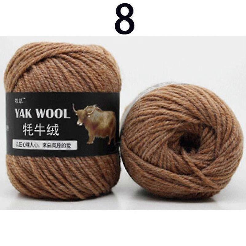 Multi-colour Yak Wool Yarn Stick Needle Knitting Scarf Jacket Thread Hand Knitting Medium Thick Thread Soft Woolen Threads