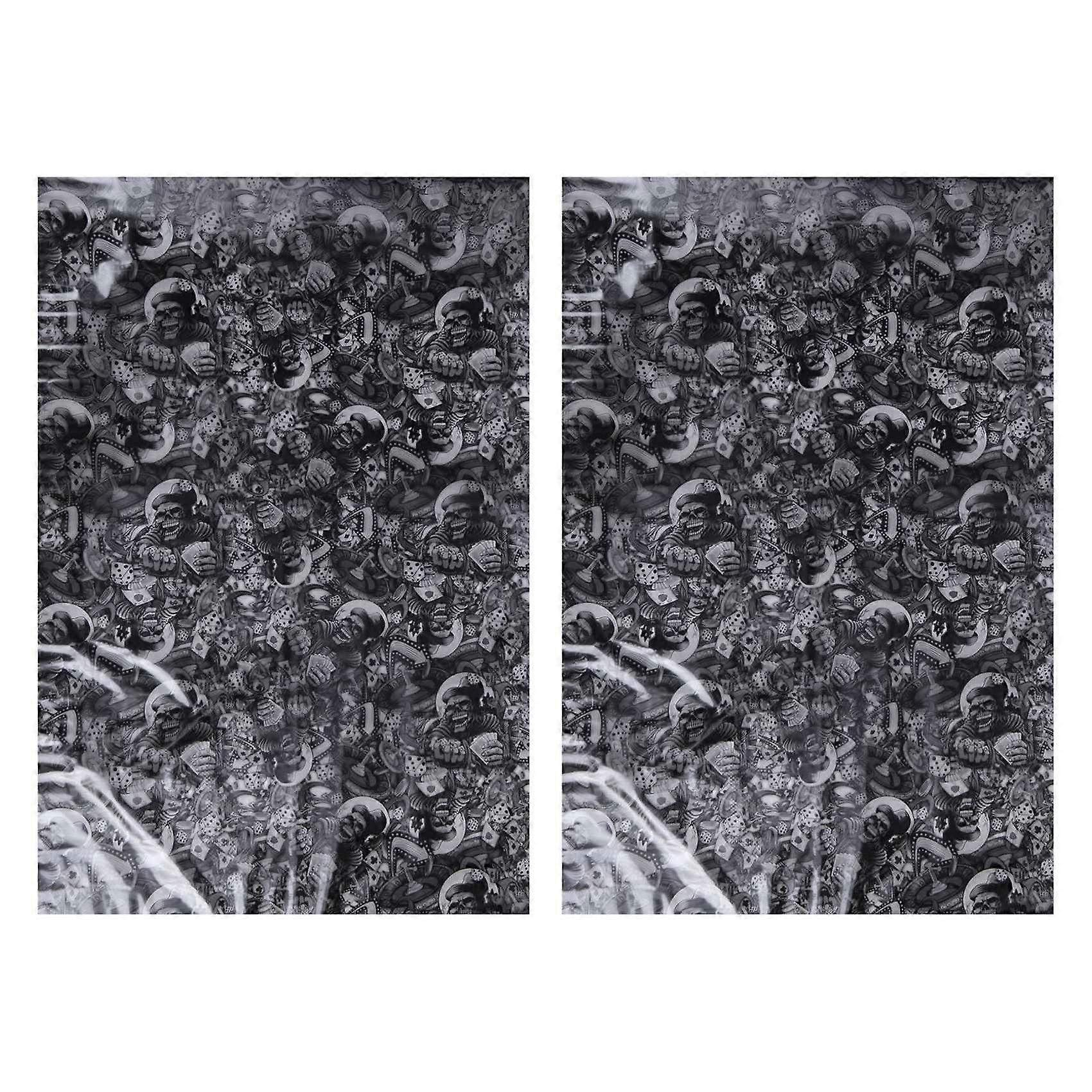 2X Hydrographic Film - Water Transfer Printing - Hydro Dipping - Rolling Bones - 1 Meter