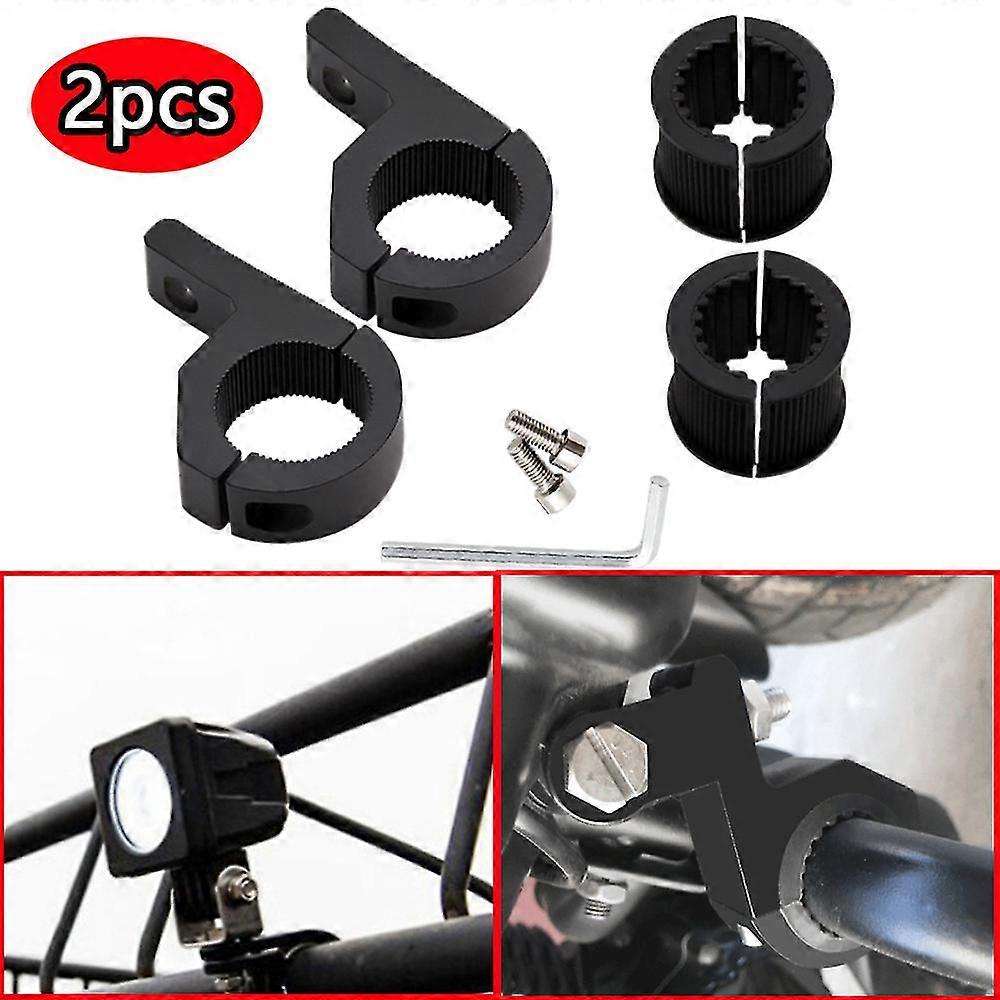 2pcs Mount Bracket Fog Driving Light Spotlight Clamp Bracket 22-30mm For Car Motorcycle Crash Bar Guard