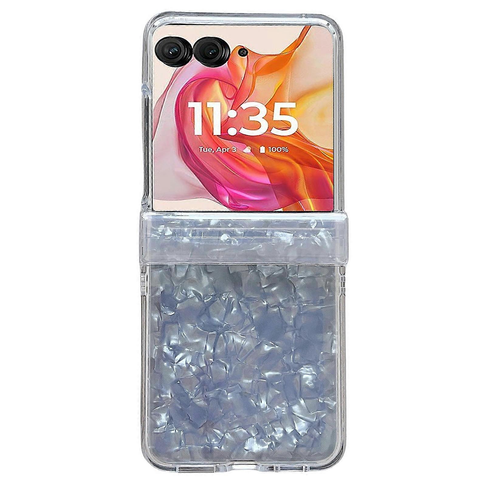 Pearlescent Shell Texture Case For Motorola Razr 50 Ultra
