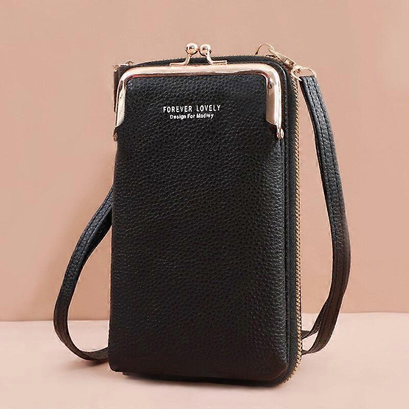 Handväska Dam Handväska Mobiltelefon Handväska Axelväska Kvinnlig Lyx Damer Plånbok Koppling PU Läder Crossbody Väskor för kvinnor