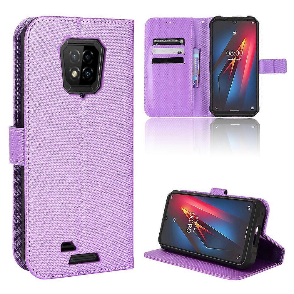 Compatible with Ulefone Armor 8 Wallet Case Diamond Pattern Pu Leather Cover With Magnetic Closure Card Slots