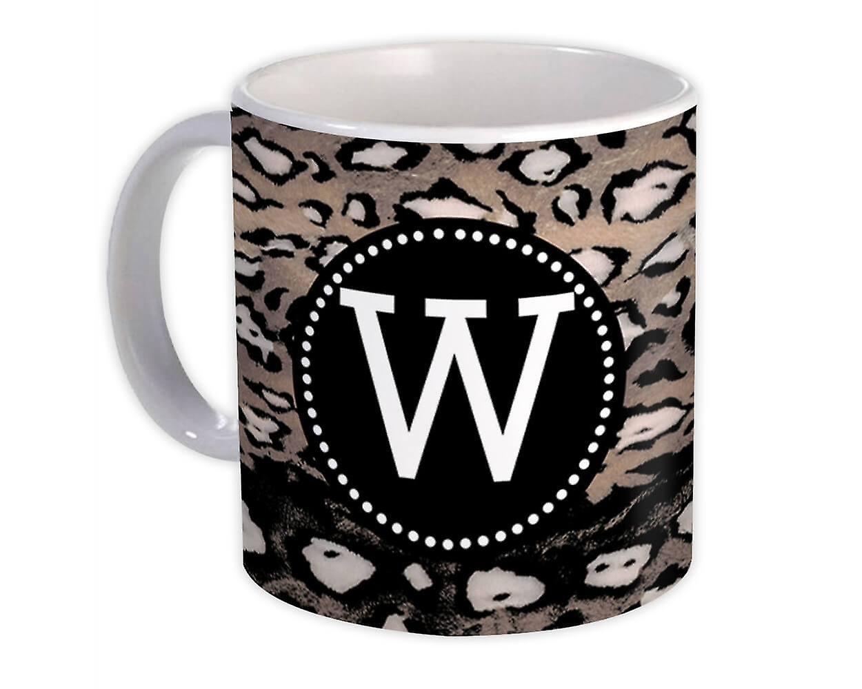 Gift Mug: Monogram Letter X Cheetah