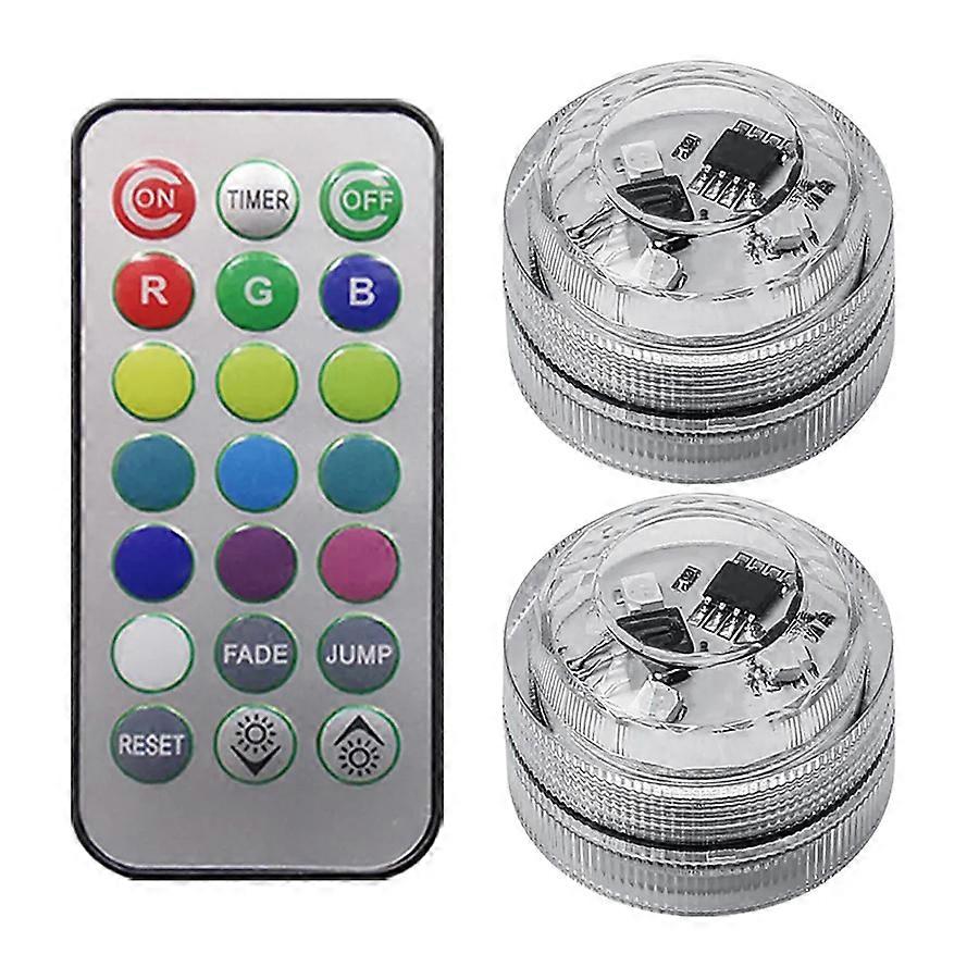 Wireless Adhesive LED Car Interior Ambient Light With Remote Control Battery Decoration Atmosphere Lamp Colorful Ambient Light