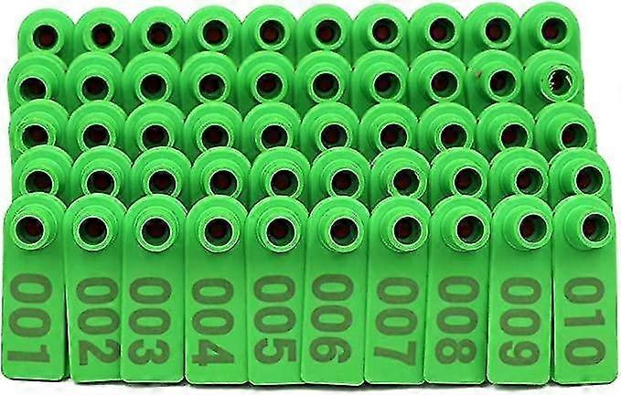 家畜識別番号付き耳タグ豚ヤギ豚牛家畜農場子牛グリーンタグT